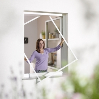 Fliegengitter-Spannrahmen-Fenster